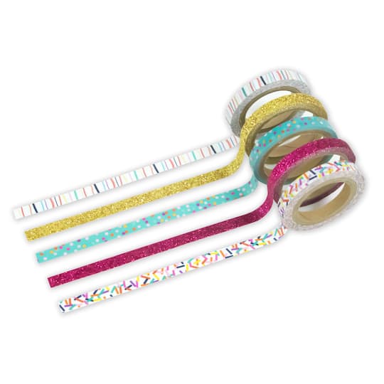 12 Pack: Confetti Glitter Crafting Tape Set by Recollections™